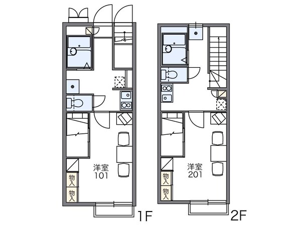 玉名駅 徒歩12分 1階の物件間取画像